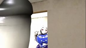 Toriel rides futa Temmie