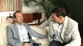 Busty blonde maid double penetrated by two men