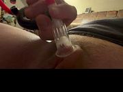Sucking my clit so hard I cum TBoy clit suction bdsm torture trans pussy bussy