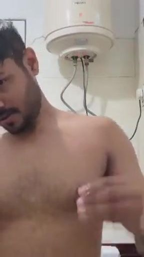 Hot chest in Morning Shower   Clip 2