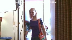 Hot blonde model Aaralyn Barra spanked hard otk to tears