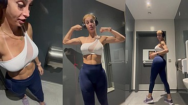 o que será que faço no banheiro da academia hein?