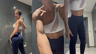 o que será que faço no banheiro da academia hein?