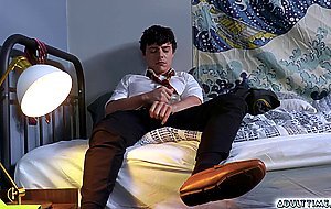 Harley Xavier caught his friend Asher masturbating using a dildo
