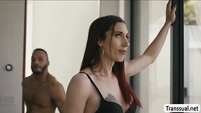 T-Girl melanie almost caught bf fucking stepsis