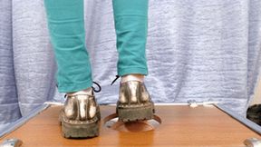 18 yo punk girl tramples my floor-face with Doc Martens dirty shoes (part 4 of 6), flo021x 1080p