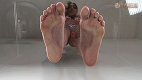 Giantess Feet Persia's Dirty Foot Crush! 4K UHD