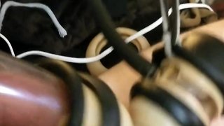 Lovebotz miller milking cock and balls with smaller rubber bands