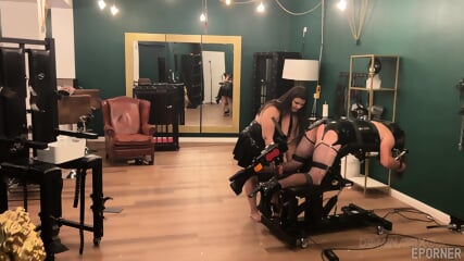 Slave Tied In Sex Machine