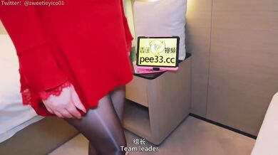 Black silk beauty boss deepthroat blowjob creampie footjob office sex