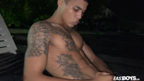 ”Muscle Latino boy Lucian Reed shows off his sexy body”