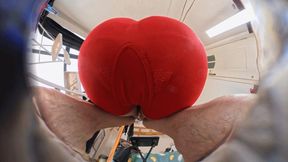 8K VR 360 LILI's sexy buttocks humiliatingly squashed the dwarf from a POV perspective