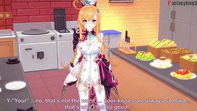 escoffier red pov sex on the kitchen - genshin impact - full & pov version on sheer & ptrn: fantasyking3