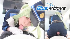 Handjob Edging fetish Blue Archive Shupogaki Cosplayer, Asian shemale Hentai Cosplay 7