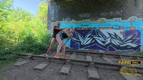 Alice Maze Fake Rail, Picked up and Fucked in Train Station
