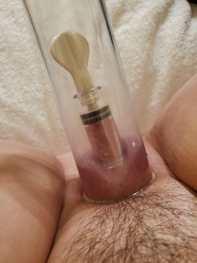 Clit Pump Inside Penis Pump Jerking Squirting Mistress Gina