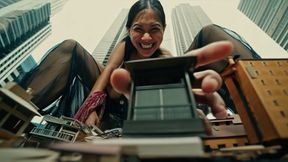 Asian Giantess Treats Houses Like Her Own Toys | Mobile