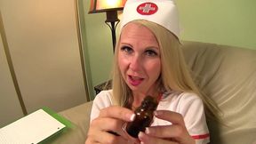 a sperm sample for nurse kylie deville - jerk off instructions