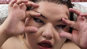 I enjoy my man'_s cock and balls, as well as the cum inside my eyes