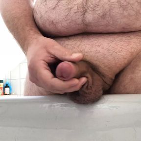 Strong cumshot hotting my Belly