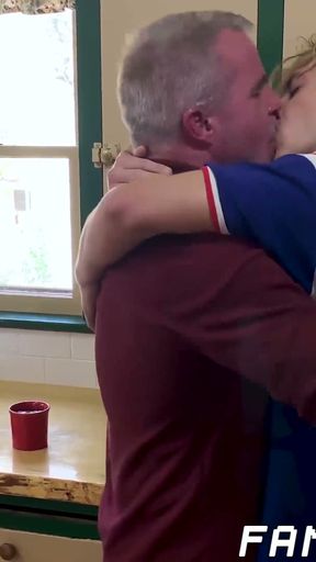 Mature macho puts his handsome stepson onto his raw cock   Clip 1