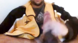 Sexy Str8 Danish Monstercock cums on a paper towel #27