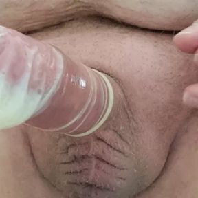 First cumshot after one week - fill the condom