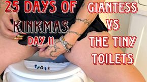 25 Days of Kinkmas Day 11: Giantess VS The tiny Toilets