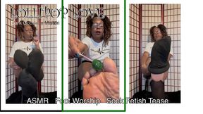 Lollipop Love- ASMR Foot Worship, Sock Fetish Tease