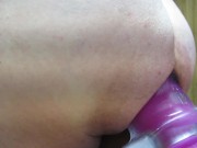 Huge Tunnel Plug expanding my ass