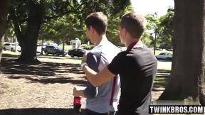 Brunette Twink Anal Job With Sperm In Ass