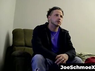 Hot Jerzee gets naughty with Joe's fat dick in his mouth