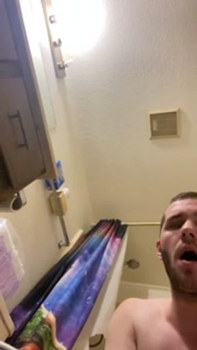 Pounding dildo with ass cum denial (chastity cage) Hot Moans