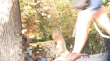 Monica Neni is a slutty blonde babe who likes to have casual sex with various strangers