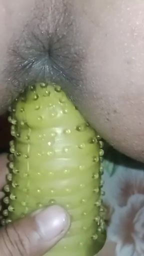 Captivating moment from "Wife fucking dotted Big condom sex"