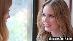 Sleepy MILF awakens to two teens pleasuring and satisfying her