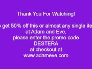 TOY TEST - Adam and Eve Finger Vibe mature MILF BBW natural bush pierced vibrator