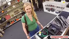 Blonde Woman Nailed By Horny Pawn Keeper In His Office