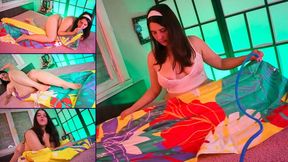 Unbox and ride deflating inflatable mattress - Bunny Looner