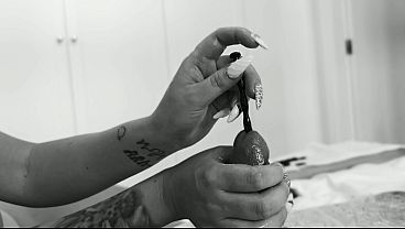 Busty dominatrix punishes petite cock with dilators and ballbusting