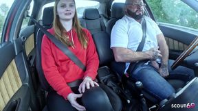 German Real Redhead Ginger Teen 18 with Pale Skin Suprised Old Guy with Fuck