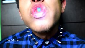 eating rubber worms