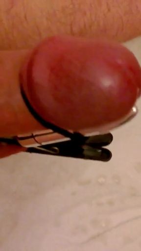 Stunning moment from &quot;Pegged Balls and Hands Free Cumshot&quot;