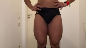 Stripping after my workout, full video on my OF