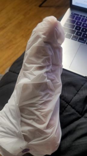FOOT FETISH: taking off my foot masks and rubbing in all the lotion