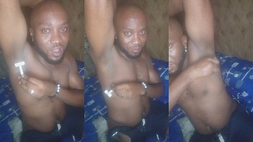 Armpit fetish lover and big muscle chest twerking