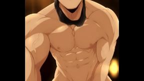 Gojo Satoru masturbandose