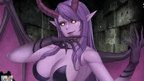 Busty blonde elf enslaved by monster rod in intense BDSM session