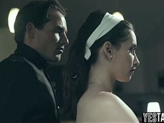 Virgin small teen gets juicy twat pounded hardcore by a large shlong officer