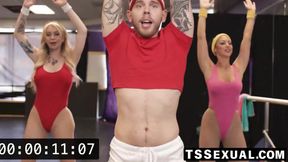 TSSexual.com - Steve Ricks' ts babe and busty post gym fuck